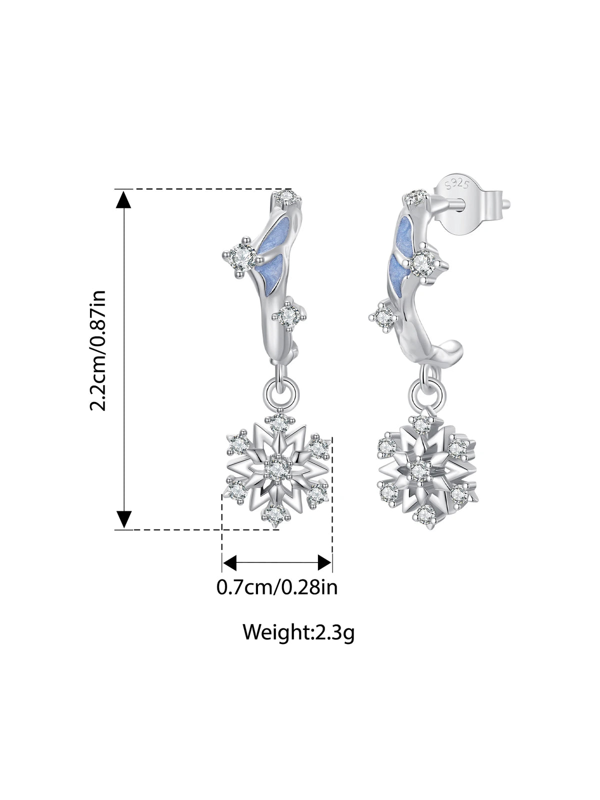 Bamoer 925 Sterling Silver Original Blue Butterfly Ring Lilac Flower Earrings for Women Jewelry Set Anniversary Engagement Gift