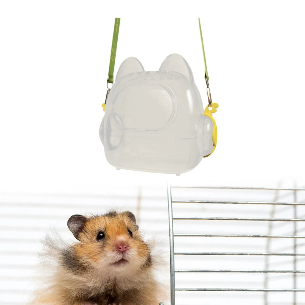 Hamster Travel Carrier Cage Habitat Traveling Transparent Chinchilla Cage for Hedgehog Vacation Small Animals Dwarf Hamster Mice