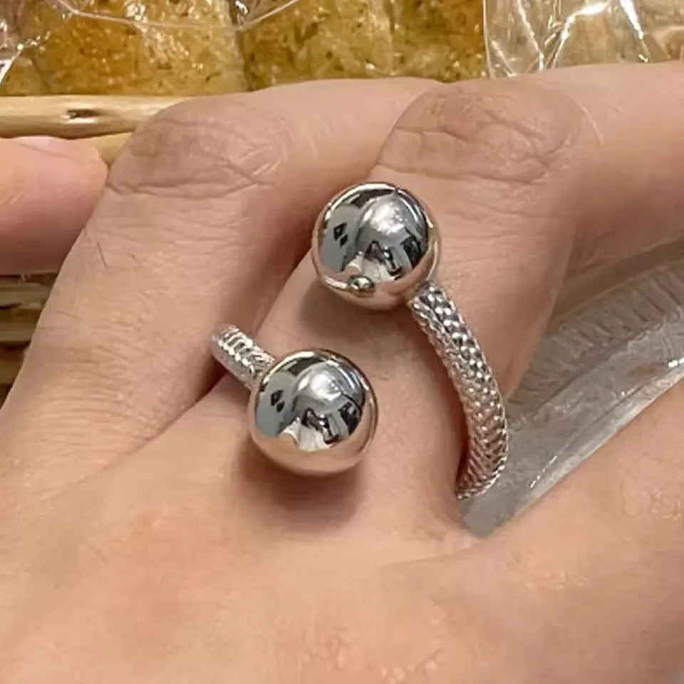 Sam Panda 925 Sterling Silver Mask Ring For Women Gift Frosting Vintage Irregular Personality Punk Jewelry Dropshipping