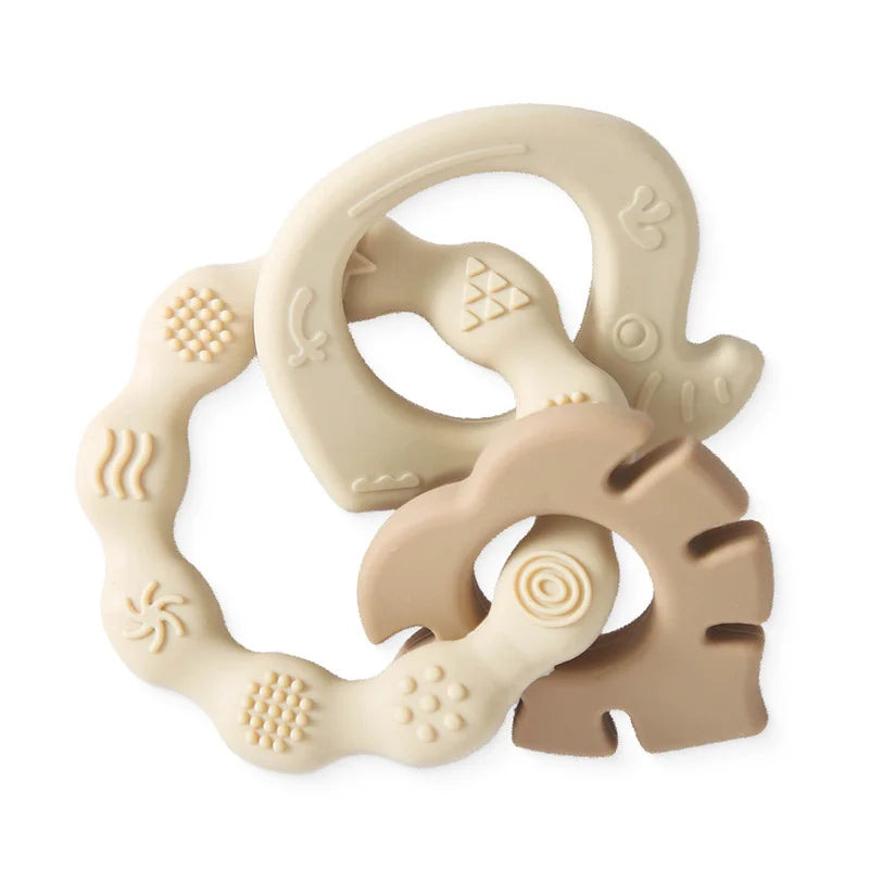 Baby Toys Silicone Anxiety Teethers Animal Bracelet Baby Toys 0 12 Months Cartoon Rattles Mobiles for Babies Silicone Teethers