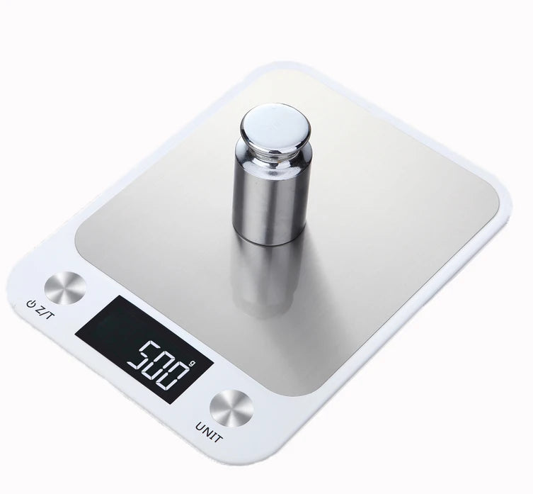 Kitchen Scale 5/10/15Kg Weighing Food Coffee Balance Digital Scales Stainless Steel Design Cooking and Baking Measuring Tools
