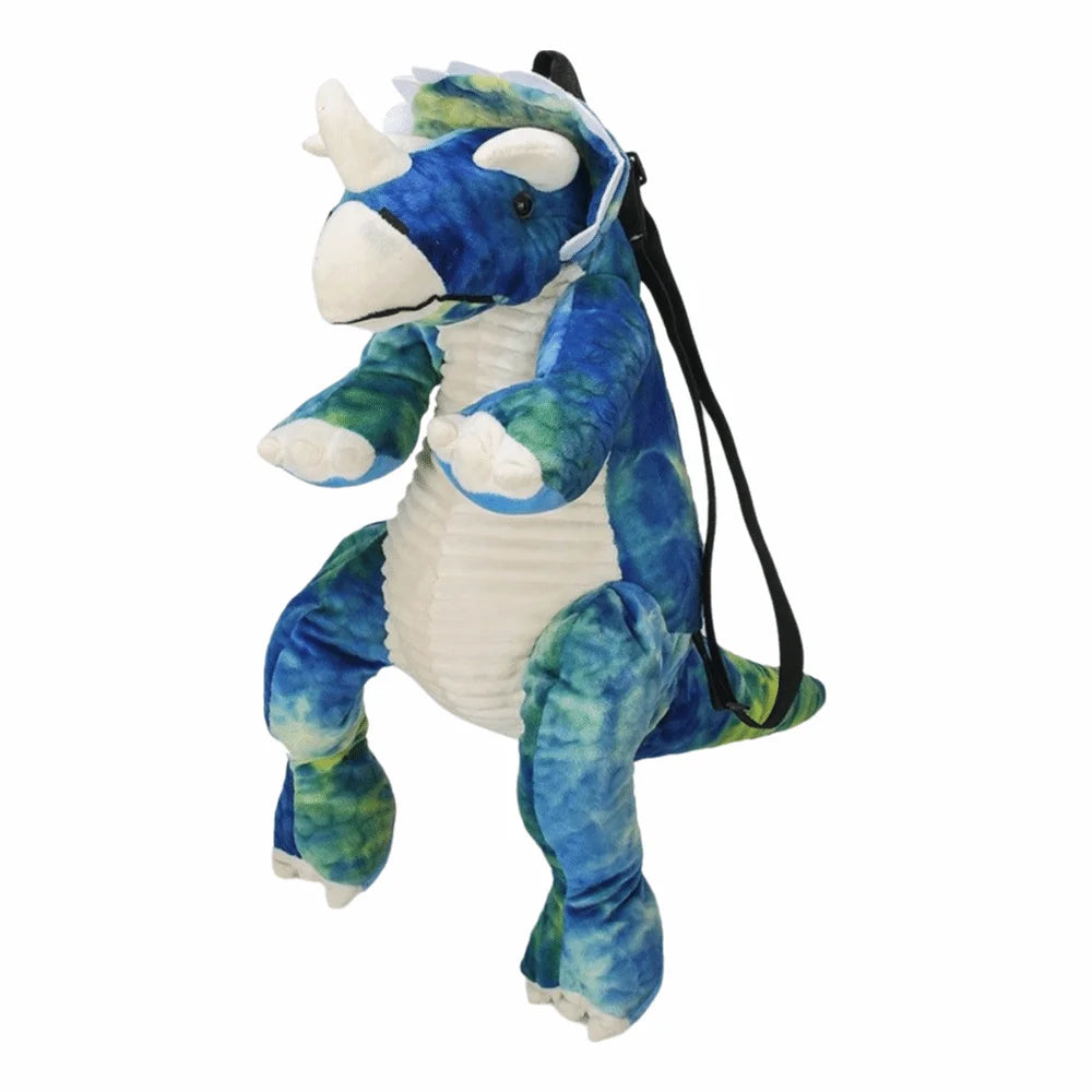 Creative Cartoon Dinosaur Backpack Simulation Dinosaur Large Capacity Plush Dinosaur Doll Adjustable Straps 40cm