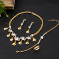 Jewelry For Women 2025 Brilliant Cubic Zircon Necklace Earrings Ring and Bracelet Wedding Bridal Jewelry Sets Dress Accessories