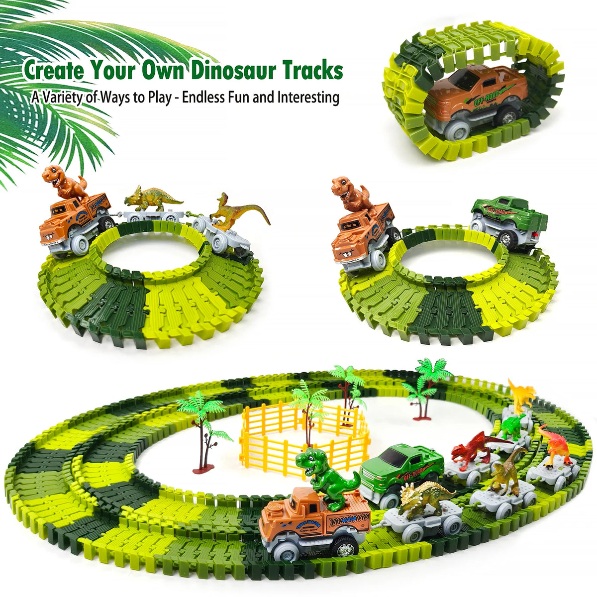 Tracks Cars Compatible Glow in the Dark LED Flashing Light Toy Cars Set for Most Race Tracks - Light up Cars for Kids