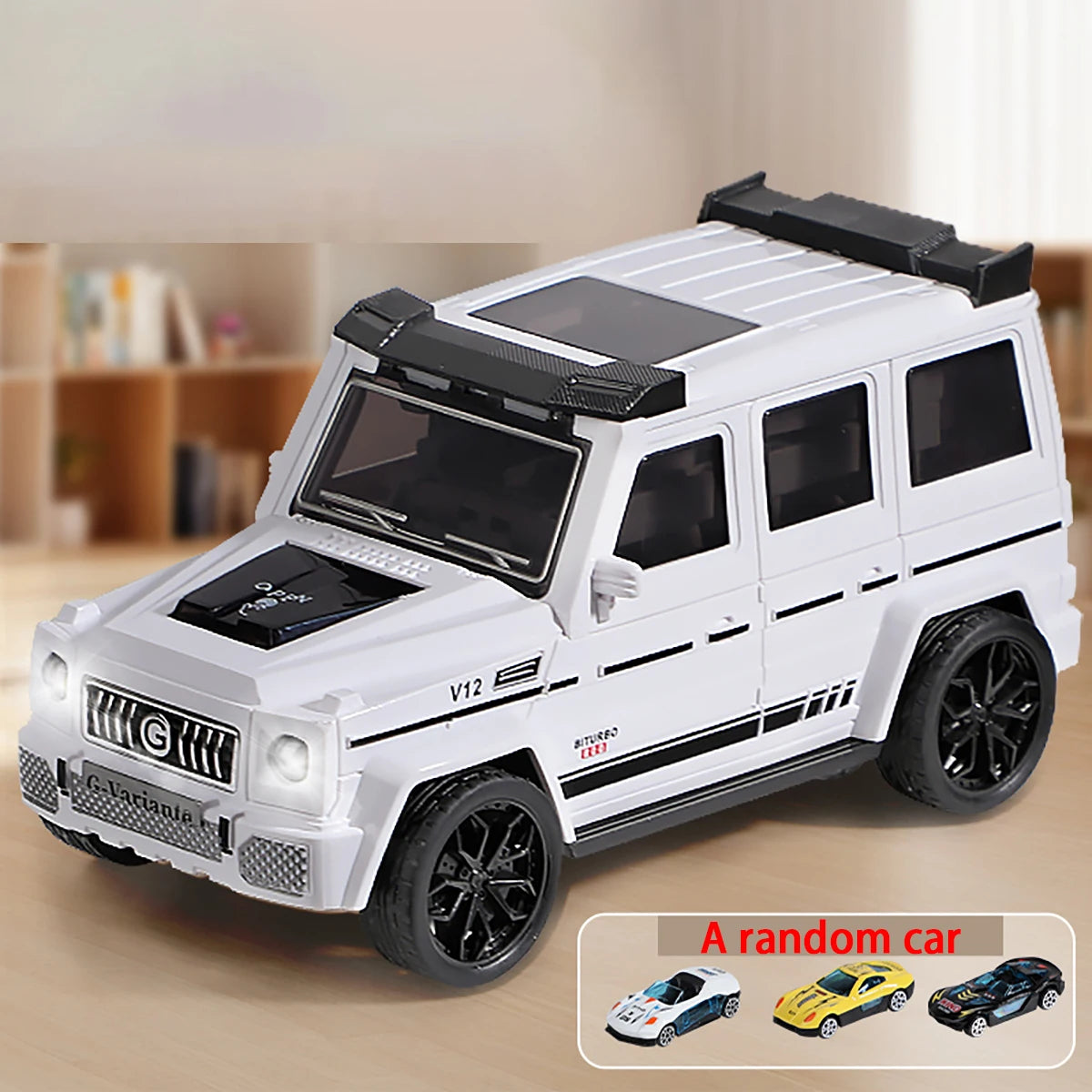 3-Pack Transforming Launcher Track Toy Car Set Mini Race Cars Included (Random Styles And Colors) Interactive SUV Toy