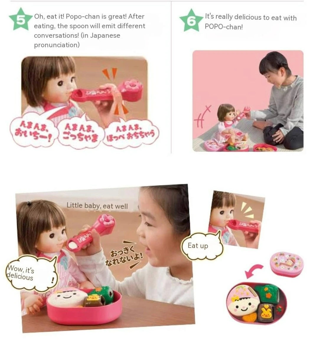 New 8PCS/Set Simulation Food Feeding Toys with Storage Box - Sweet Rice Ball Pudding Feeding Toy Kids Role Play Early Education