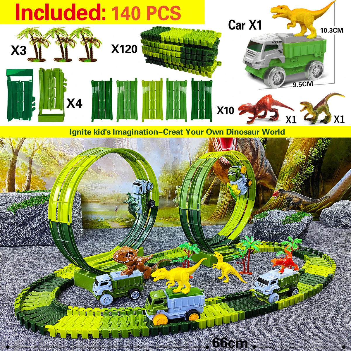 Magical Flexible Track Car Toys for Glow Race Track Electronic Car Toy Kid Railway Machine Track Car for Children Boys Gift