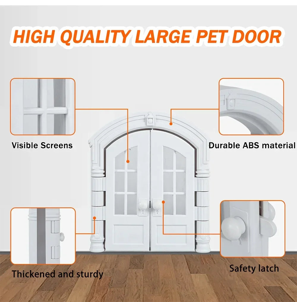 Pet Door 1PC Cat and Dog Doorway Stopper Entry Fence No Flap Door Stopper Pet Kennel Hole House Pet Supplies