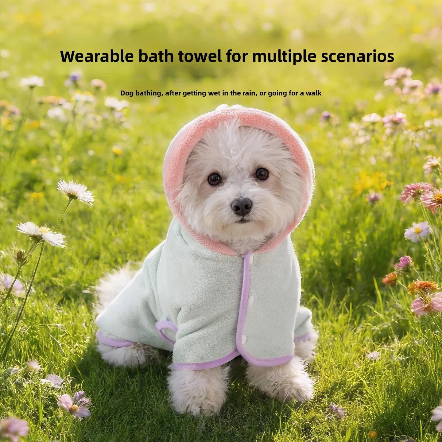 Coral Fleece Absorbent Pet Towel Absorbent Pet Towel Small Pet Cat Dog Bath Towel