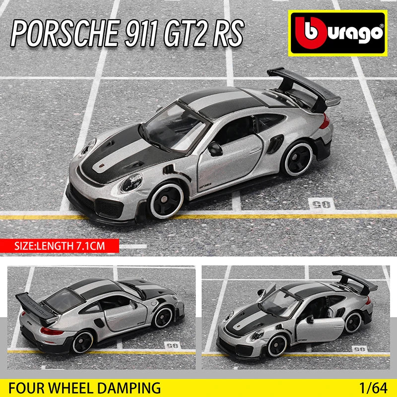 Bburago1:64 Ford GT500 Multiple Model Small Collection Car Alloy Model Toy Gift Scene Decoration Classic and Exquisite