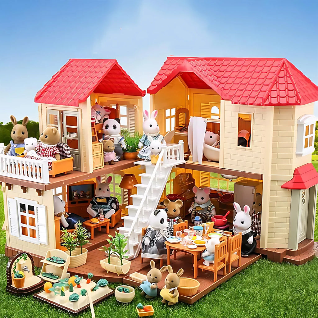 Miniature Furniture 1:12 Dollhouse Kitchen Livingroom Bedroom Set DIY Scene Doll Play Decoration Girl Toy House Gift