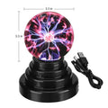 3/4/5/6/8 Inch Magic Plasma Ball Lamp LED Atmosphere Night Light Only Touch Sensitive Glass Plasma Light Bedroom Decor Kids Gift