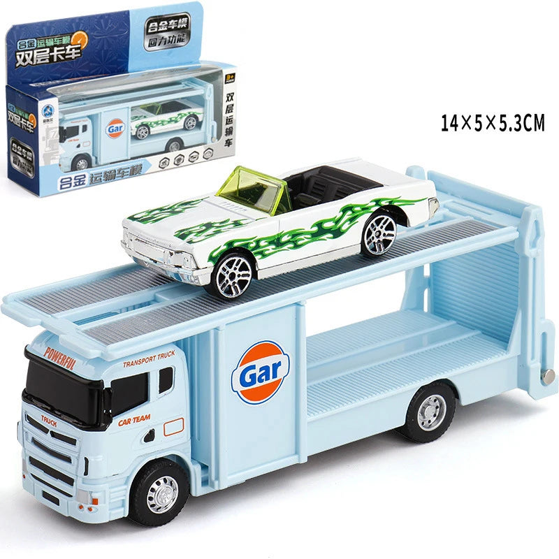 1:64 Scania Container Truck American Container Truck Alloy Diecast Model Car Home Decoration Ornaments Collections Hobby Holiday