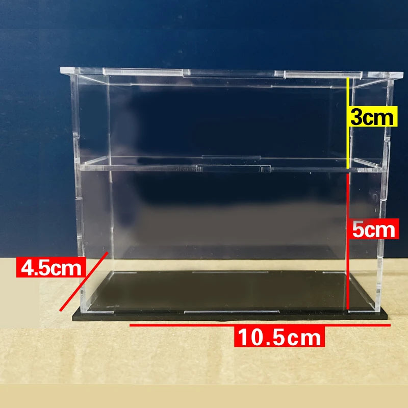 1/64 Model Cars Acrylic Display Case Fit for Mini Size MiniGT Tomica Required Assembly Proof Box Cabinet Toy Vehicles