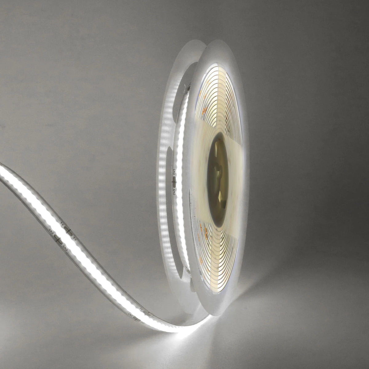 3AA Battery Box 5V COB Led Strip 8MM 320LEDs/M Warm Natural Cool White Flexible COB Strip Light for Bedroom Cabinet TV Backlight