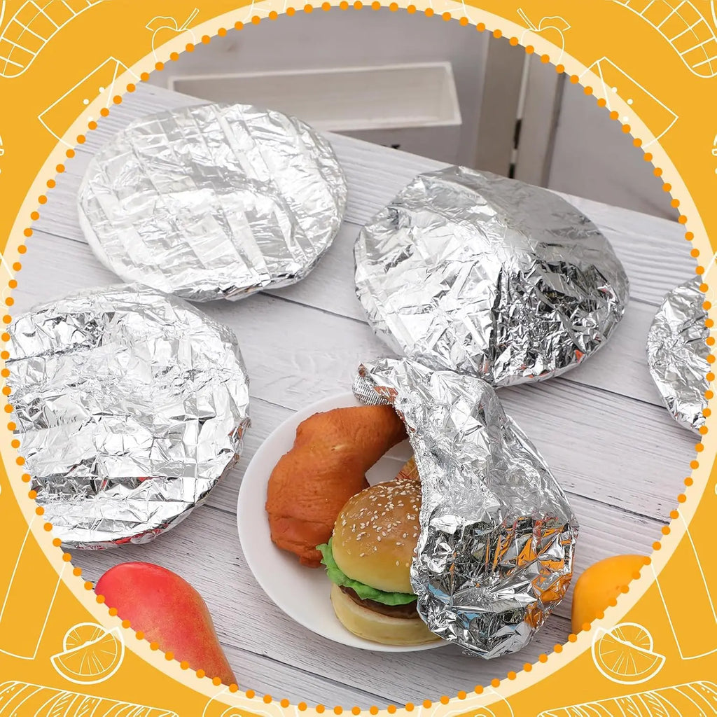 Aluminum Foil Film Food Cover Food Grade Fresh-keeping Packaging Bag Fruit Vegetable Storage Bag Kitchen Insulation Artifact Lid