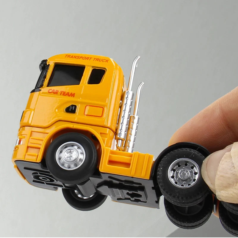 1:64 Scania Container Truck American Container Truck Alloy Diecast Model Car Home Decoration Ornaments Collections Hobby Holiday