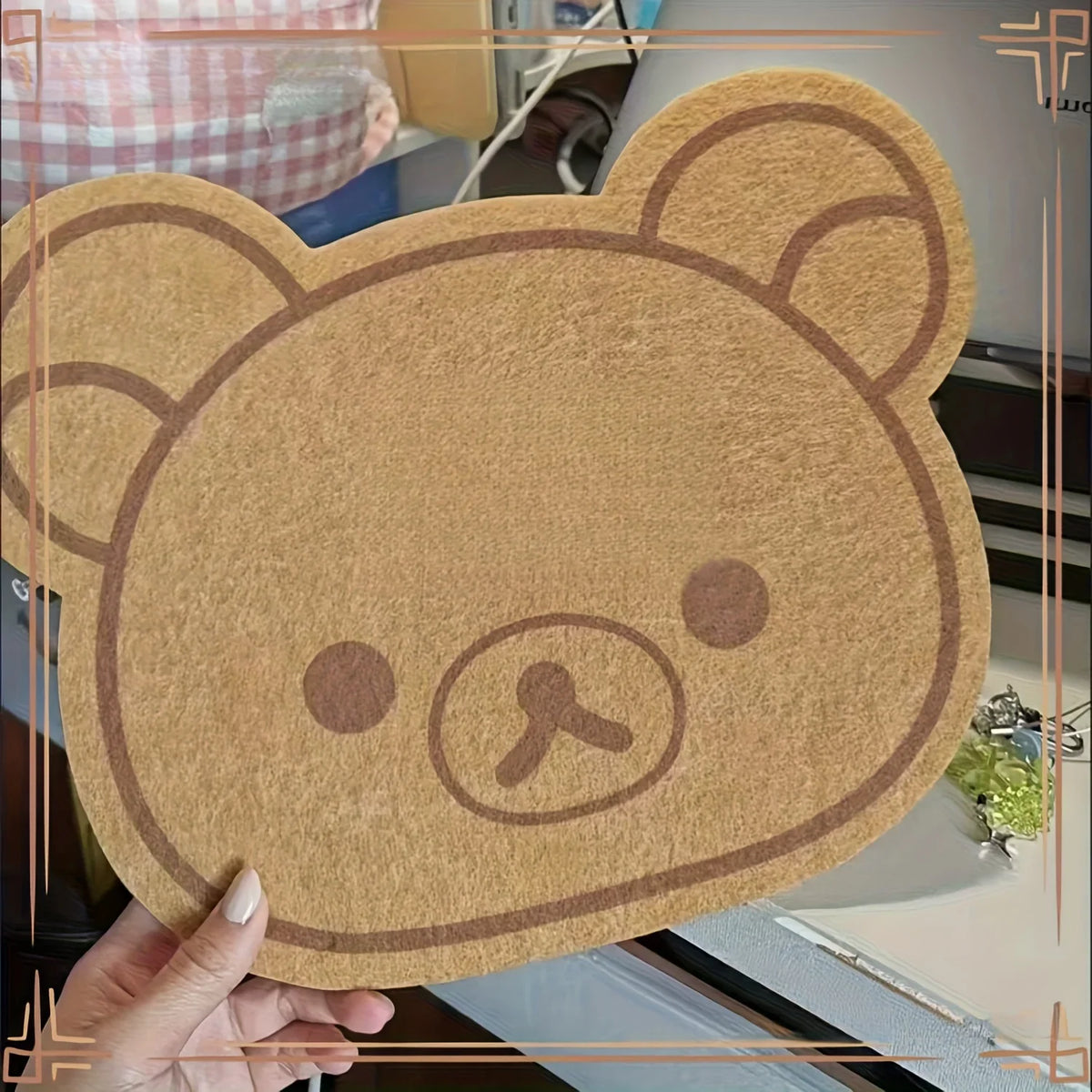1pc Cute Bear Pin Board - Wall Mounted Bulletin Board, 0.5 Inch Thick Cloud Rubber Display Board for Office, Kids Room, Home