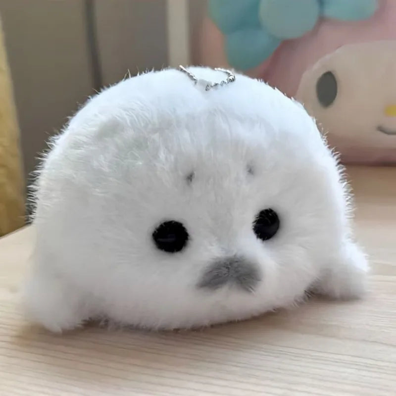 1pc Cute Baby Seal Doll Plush Toy Pendant Simulation Ocean Toy Souvenir Seal Pendant Gifts Doll Bag Pendant for Kids or Adults