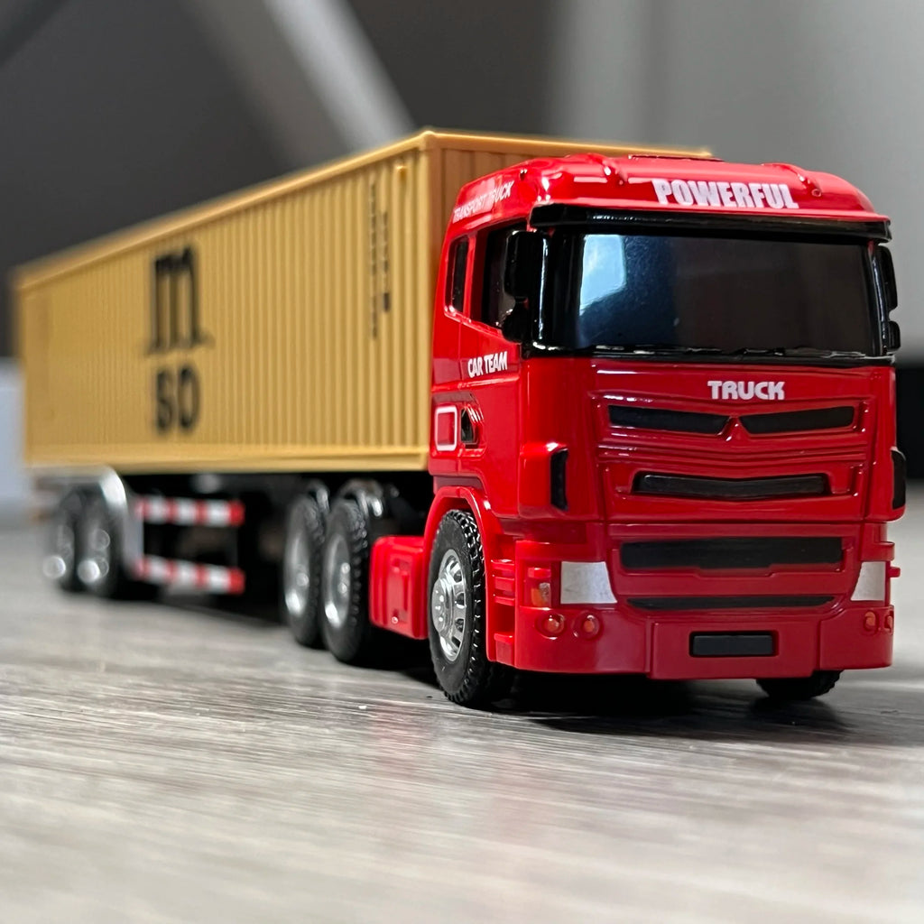 1:64 Scania Container Truck American Container Truck Alloy Diecast Model Car Home Decoration Ornaments Collections Hobby Holiday