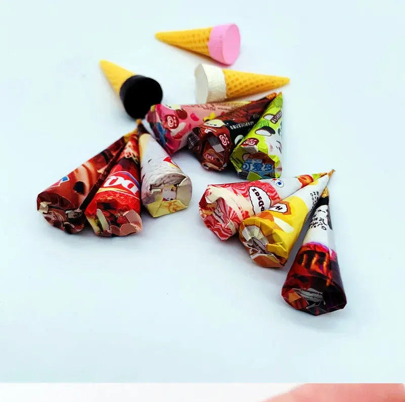 Miniature Mini Ice Cream Beer Can Foods Snack Drinks Model For Blyth Ob11 Dolls Accessories Kids Pretend Play Supermarket Toys