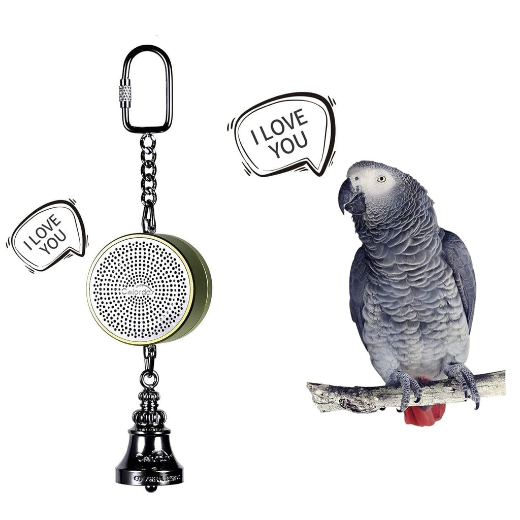 Parrot Toys to Teaching Training Bird Talking Coach Interactive Recording Playback Retell Electronic Voice Chewing Tearing  Bell