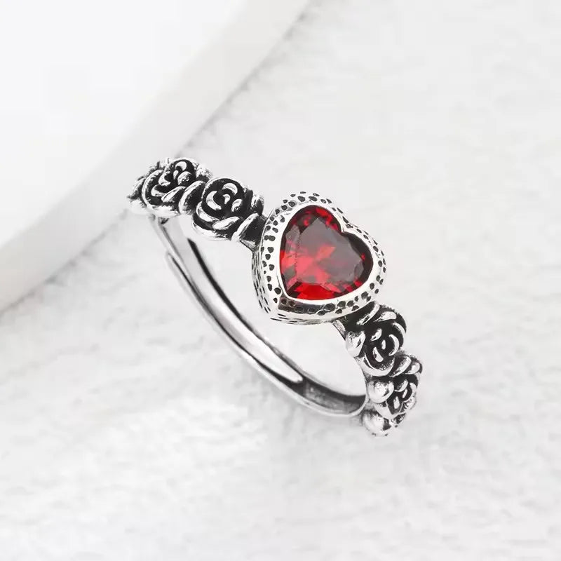 Sam Panda 925 Sterling Silver Mask Ring For Women Gift Frosting Vintage Irregular Personality Punk Jewelry Dropshipping