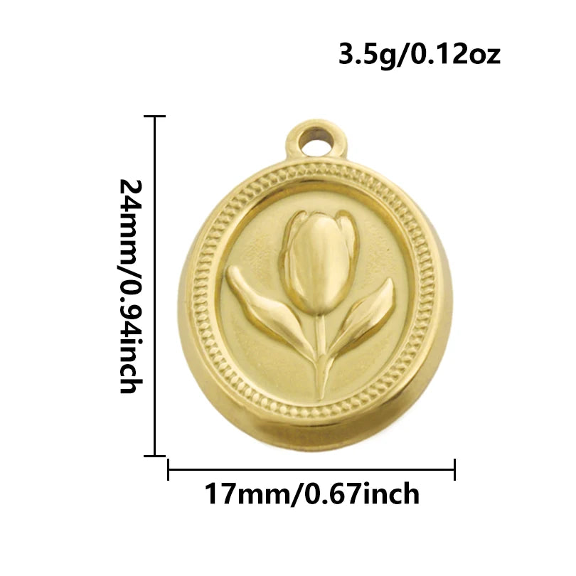 5pcs Stainless Steel Bee Spider Cicada Butterfly Dragonfly Flower Tree Grass Pendants Insects Charms Jewelry Making Accessories