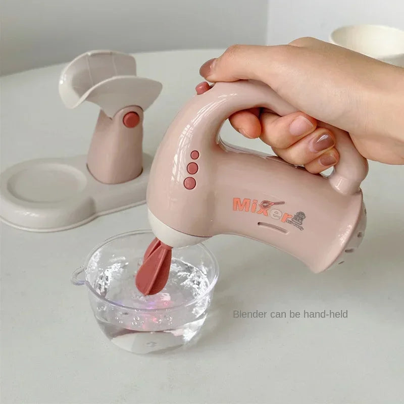 Mini Household Appliances Kitchen Toys Pretend Play Set with Coffee Maker Water Dispenser and Toaster for Kids Boys Girls Gifts