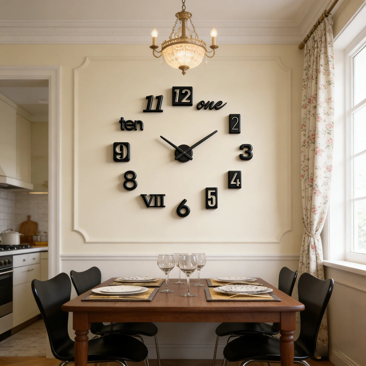 New Modern Design Large Wall Clock 3D DIY Quartz Clocks Fashion Watches Acrylic Mirror Stickers Living Room Home Decor Horloge