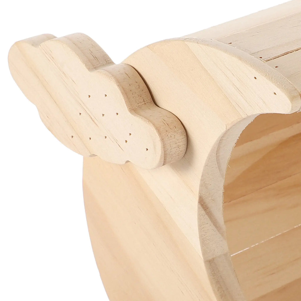 Wooden Hamster Moon Style Solid Wood Small Animal House for Hamster Chinchilla Rat Rabbit Decorative Cage Interior