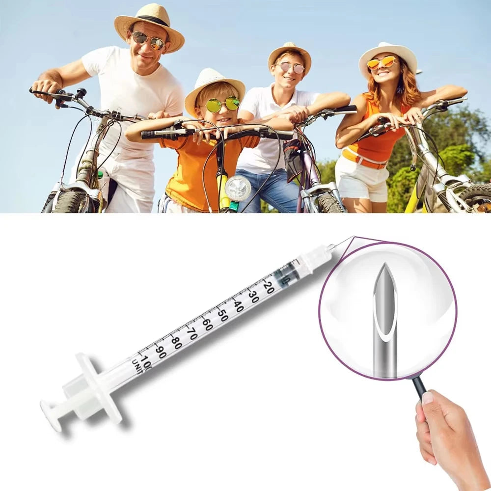 Individually Wrapped Manual Push Veterinary Plastic Syringes With Needles Disposable Style For Lab Pets Pigs And  Farm Livestock