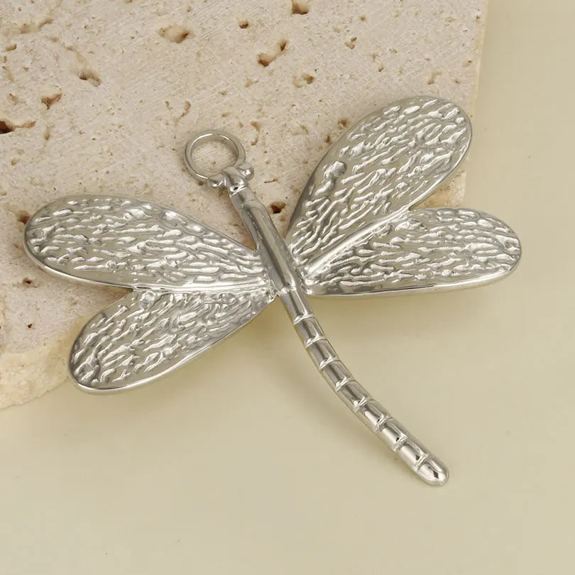10PCS Ancient Egyptian Scarab Beetle Pendants Charms Stainless Steel Dragonfly Butterfly Pendant for Jewelry Making DIY Necklace