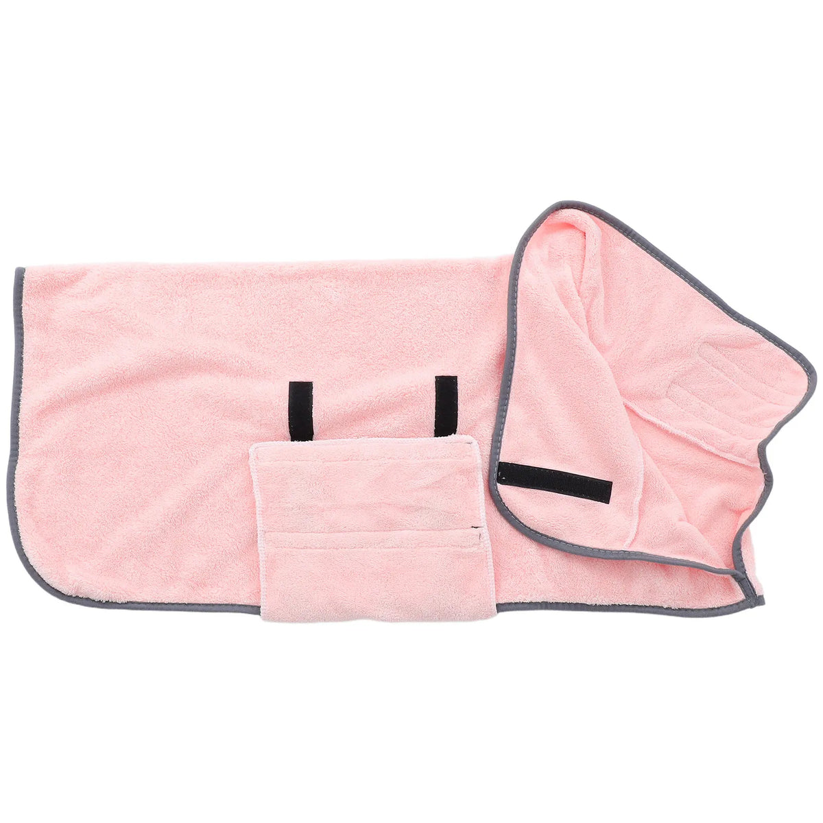 Super Absorbent Pet Bathrobe Dry Dog Towel for Grooming Bathing Quick Drying Dog Robe Super Absorbent Pet Bathrobe
