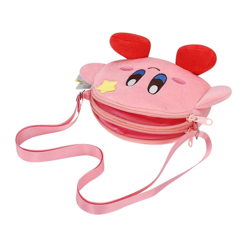 Star Kirby Cartoon Fashion Character Backpack Children Casual Plush Backpack Cute Kindergarten Boy and Girl Schoolbag Gift