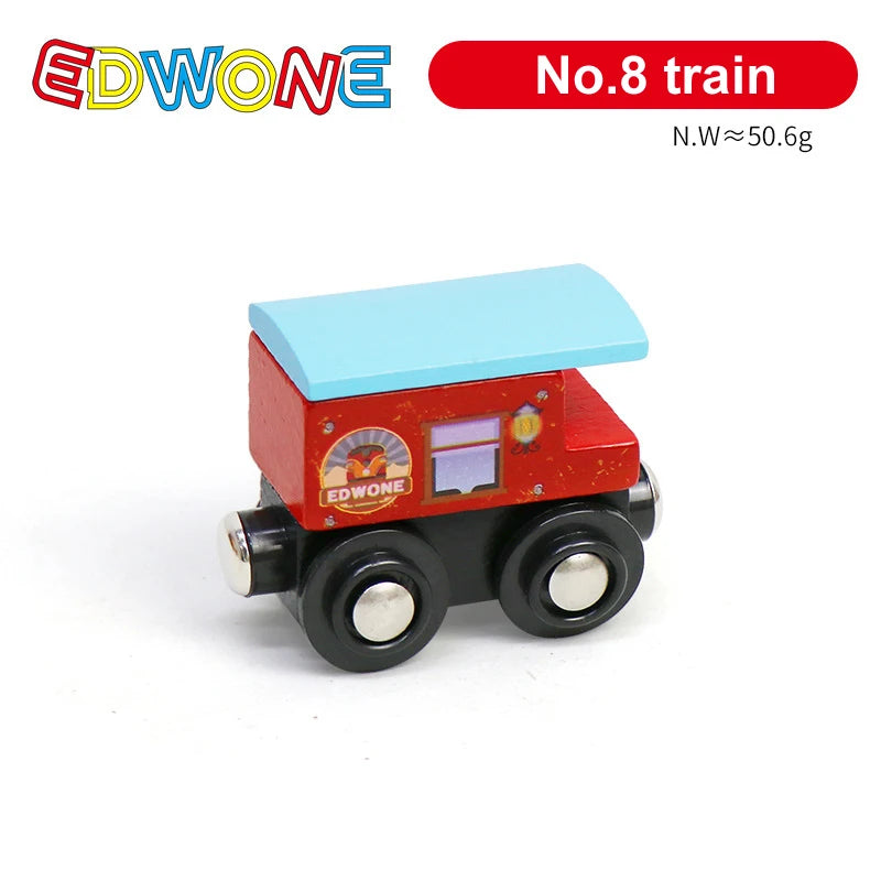 1pcs Magnetic Train Toys Wooden Train Locomotive Car Truck Railway Accessories Fit for Wooden Tracks Toys Gifts