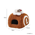 Cute Desserts Cake Plush Hamster House Small Animal Cage Landscaping Supplies Mouse House Small Pet Nest Pet Toy Hiding House