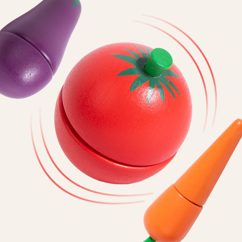 Simulation Kitchen Pretend Toy Wooden Classic Game Montessori Educational Toy For Children Kids Gift Cutting Fruit Vegetable Set