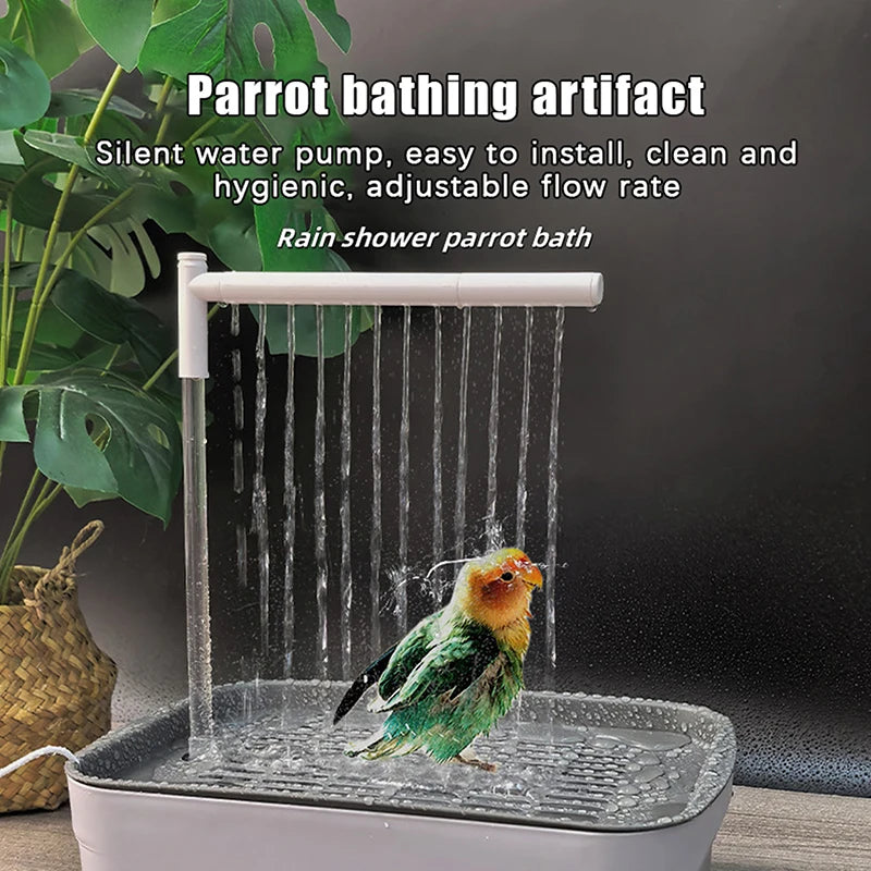 New Automatic Parrot Bird Bath Tub USB Electric Pet Circulating Water Bathtub Shower Fountain Pet Supplies