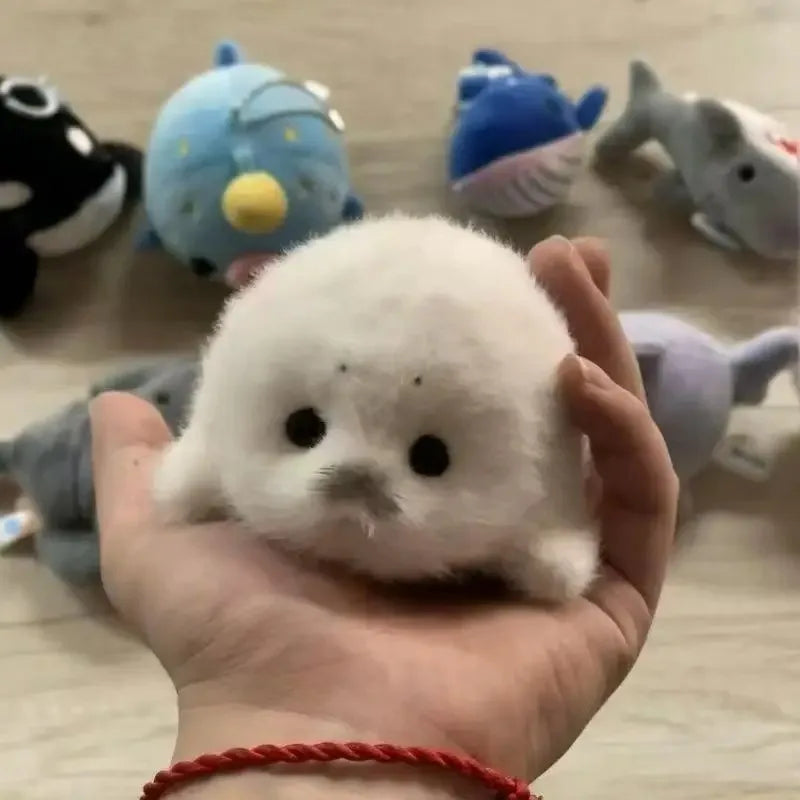 1pc Cute Baby Seal Doll Plush Toy Pendant Simulation Ocean Toy Souvenir Seal Pendant Gifts Doll Bag Pendant for Kids or Adults