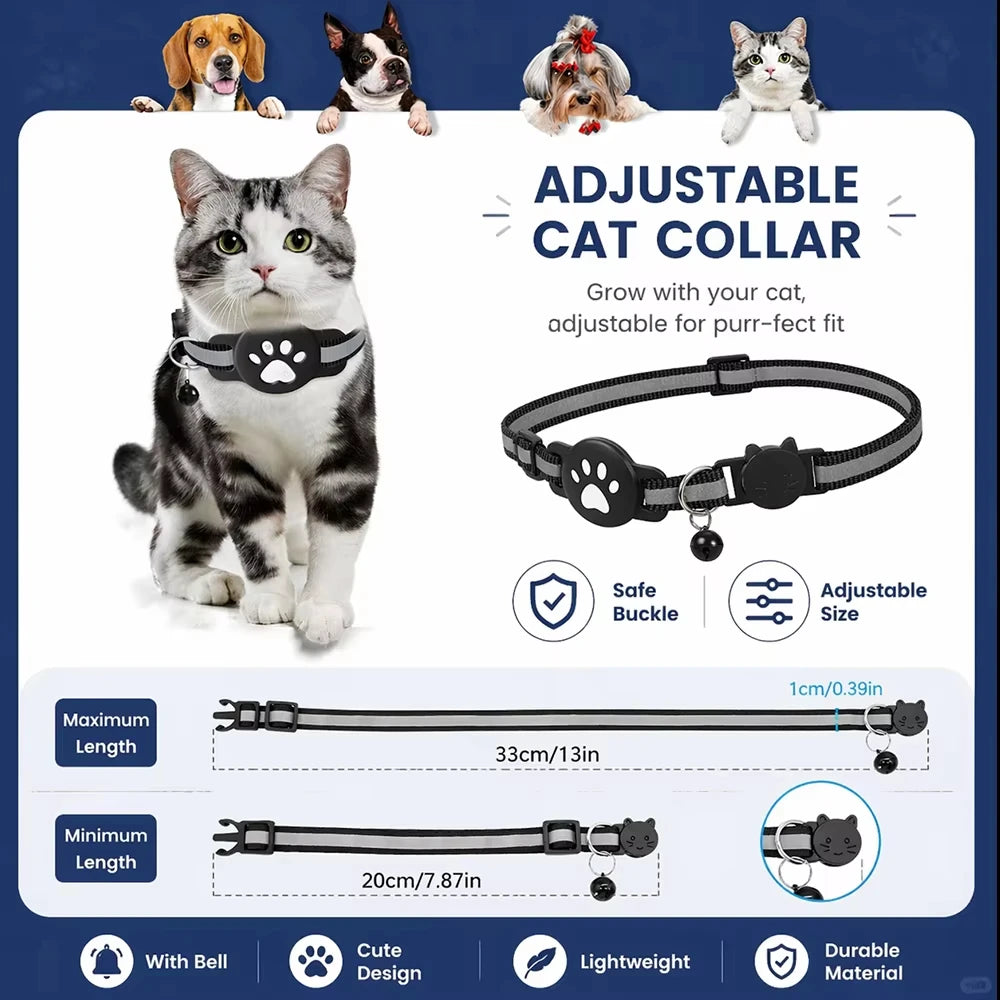 Smart GPS Tracker Tag Works For Apple Find My Anti-Lost Pet Cat Collar Key Finder Wallet Luggage Bag Suitcase iOS Locator