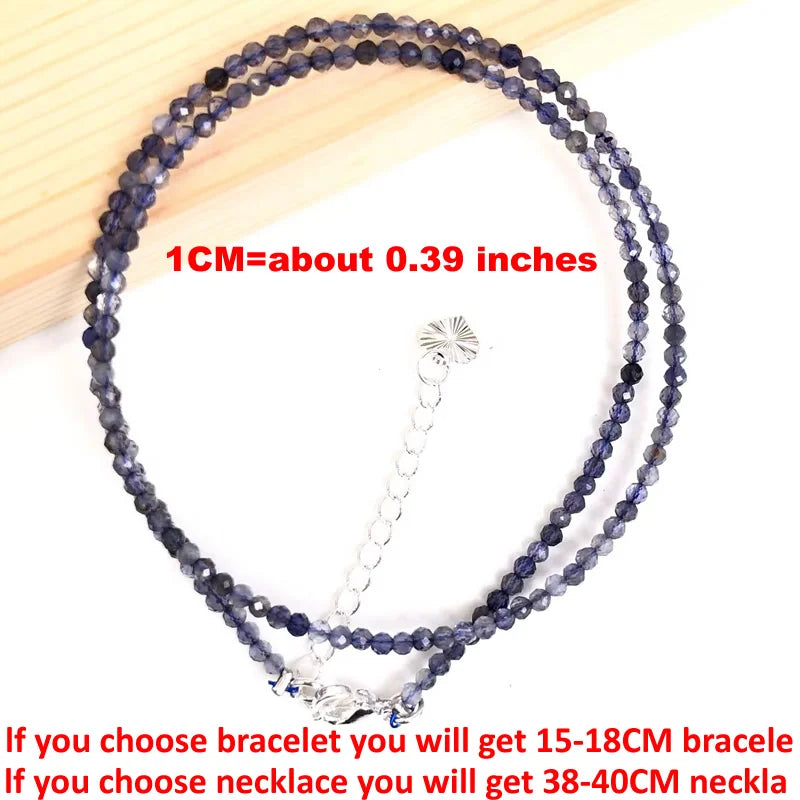 Fashion Women Bracelet necklace 2-3mm mini Cut angle beads tourmaline agate zircon natural pearl crystal Beaded Jewelry gift