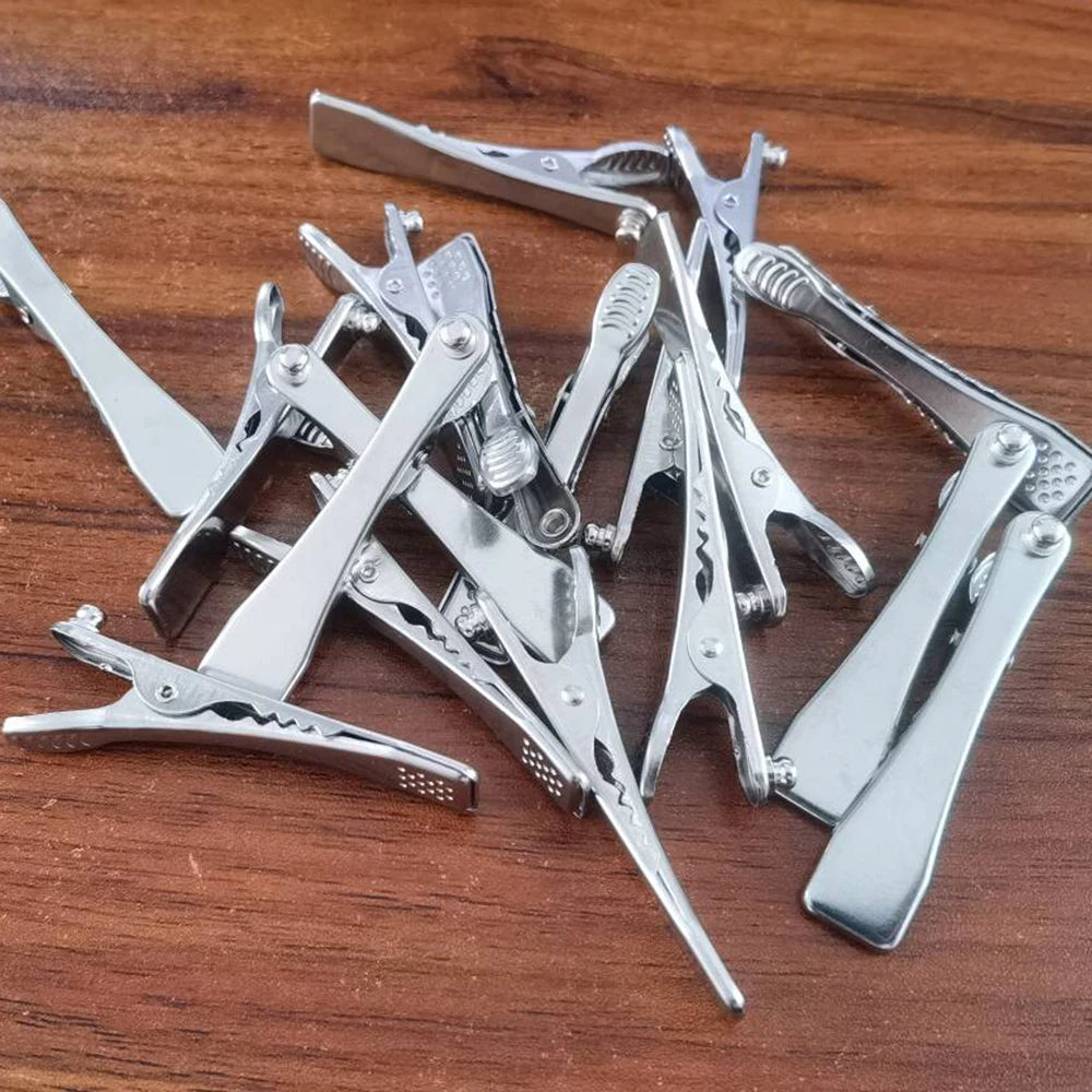 5 Pcs Reusable Animals Pets Dog Cat Veterinary ECG/EKG Alligator Clip Electrodes for Snap Cable Veterinary Equipment