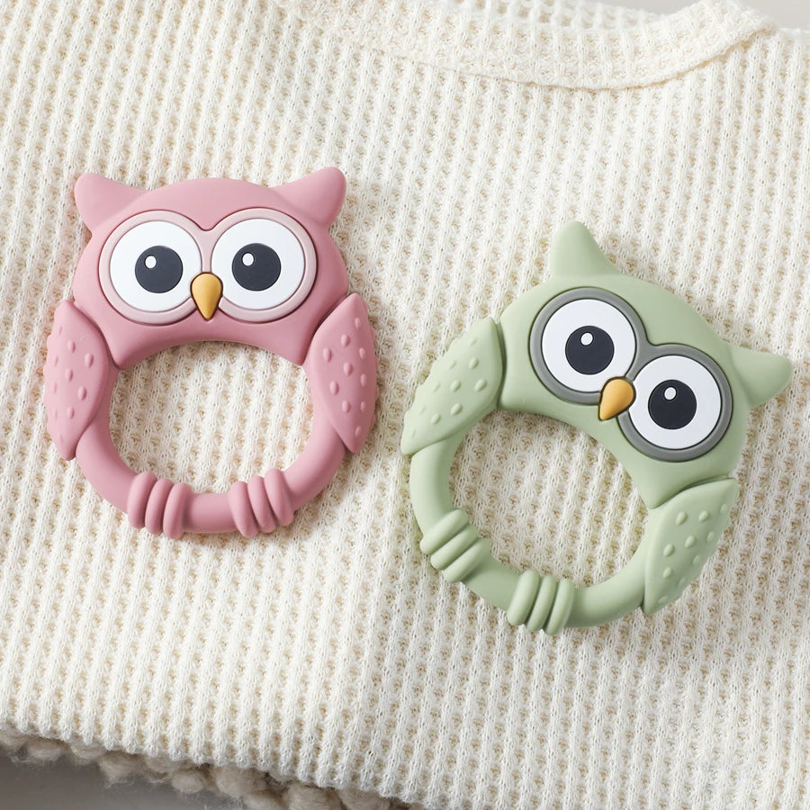 1PC Baby Silicone Teether Toys Food Grade Silicone Teething Animal Dental Teething Goods for Newborn Soothing Nursing Toys