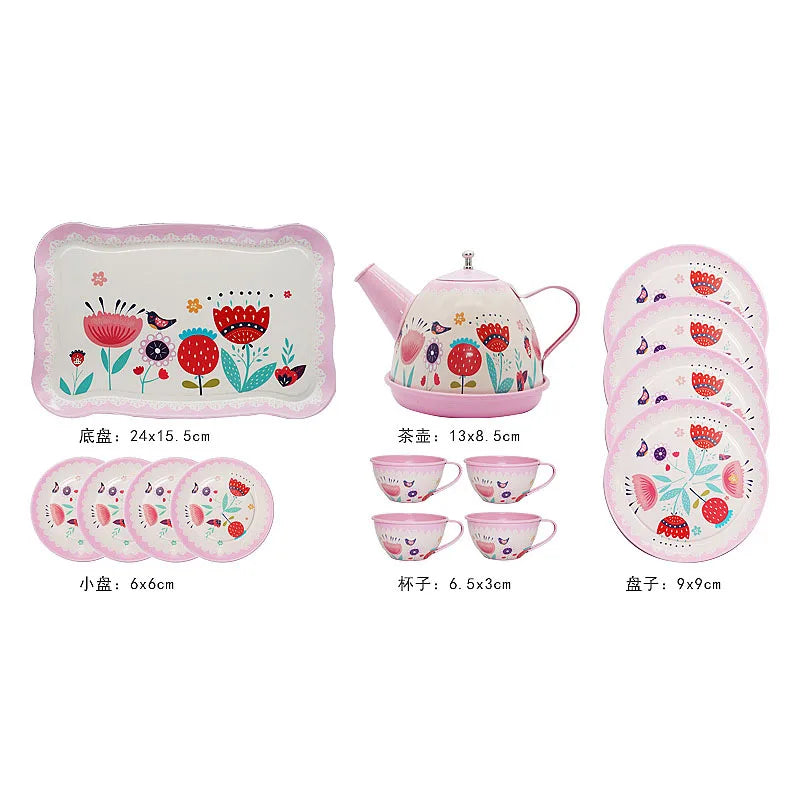 Simulation Tea Set Teapot Kitchen Afternoon Tea Pretend Play Toy Afternoon Tea Play Game Early Education Toys For Children Kids