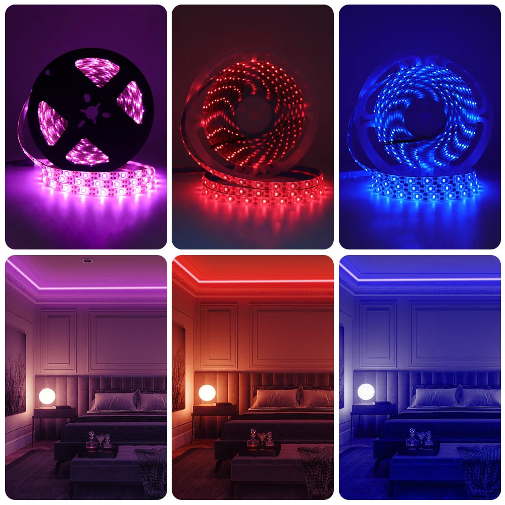 DC 5V USB LED Strips 2835 Warm Cold White LED Strip Light TV Backlight Lighting Tape for Room Decor 0.5m-5m LED String Light