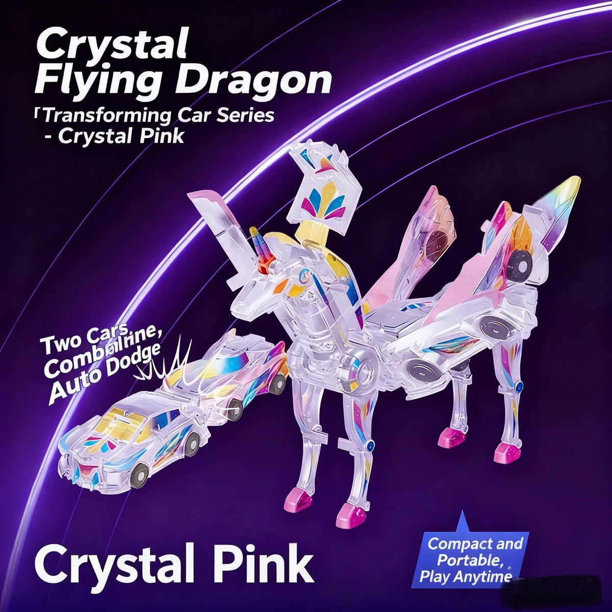 Collision Transforming Dinosaur Car Toy Magnetic Dinosaur Transformer Car Transform into Dinosaurs Fun Transforming Cars
