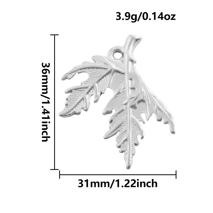 5pcs Stainless Steel Bee Spider Cicada Butterfly Dragonfly Flower Tree Grass Pendants Insects Charms Jewelry Making Accessories