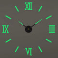 2D/3D Large Roman Numeral Acrylic Mirror Wall Clock Sticker Fashion DIY Quartz Clocks Watch Home Decoration Living Room Stickers