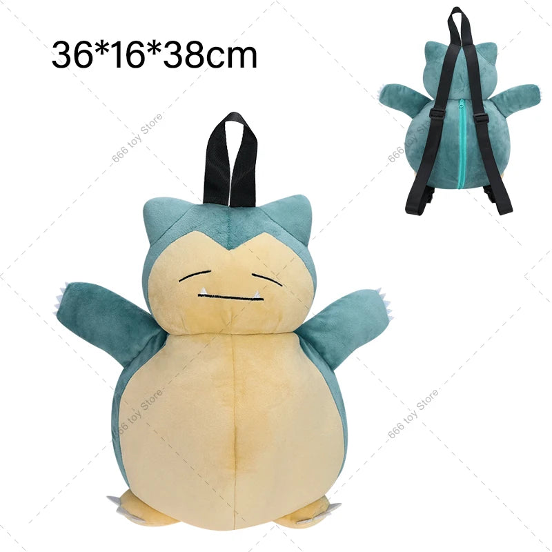 11 Styles Pokemon Plush Backpack Mimikyu Eevee Gengar Charizard Gyarados Psyduck Backpack Gifts for Children Adults